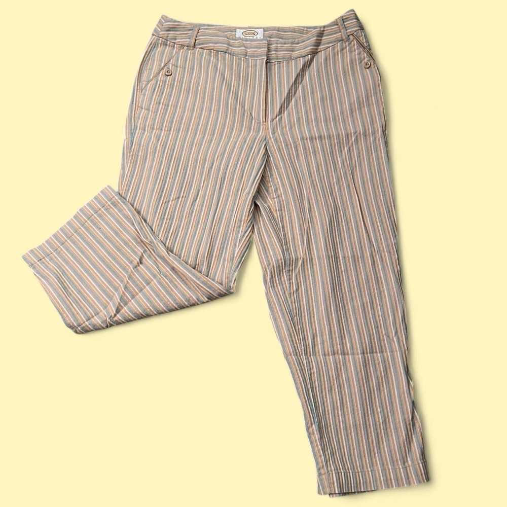 Talbots pastel striped capris